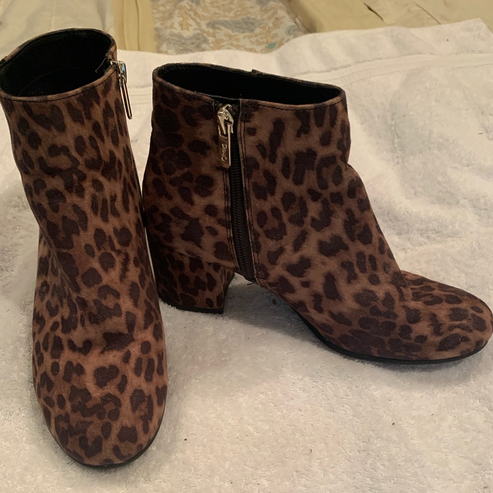 Leopard booties